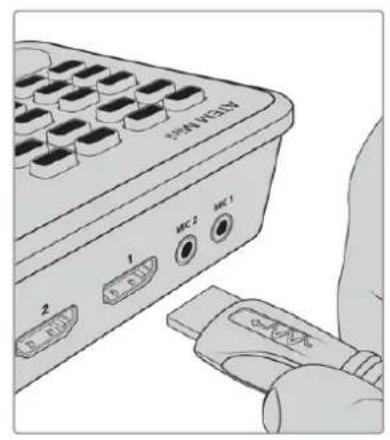 Blackmagic Design ATEM 2 - Anschließen von Videoquellen - 1