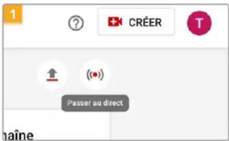1 ? CRÉER T ↑ (●) Passer au direct naîne