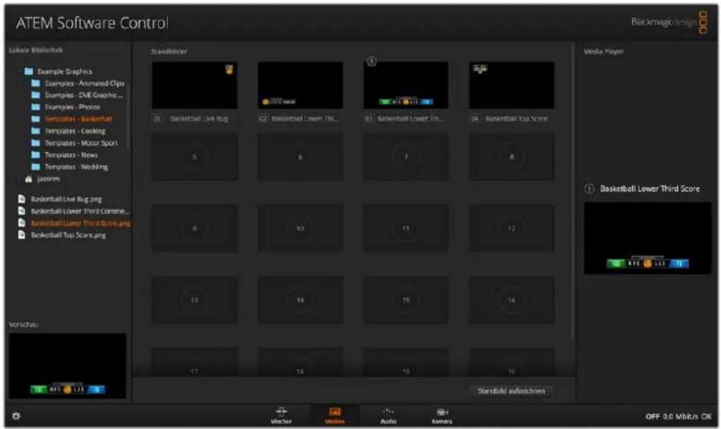 ATEM Software Control Blackmagic design Lokale Bibliothek Example Graphics Examples - Animated Clips Examples - DVE Graphic... Examples - Photos Templates - Basketball Templates - Locking Templates - Motor Sport Templates - News Templates - Wedding jasoom Basketball Live Bug.png Basketball Lower Third Scene... Basketball Lower Third Scene.png Basketball Top Scene.png Vorschau Standblister 1 BEE New 2 BEE New 3 BEE New 4 BEE New 5 BEE New 6 BEE New 7 BEE New 8 BEE New 9 BEE New 10 BEE New 11 BEE New 12 BEE New 13 BEE New 14 BEE New 15 BEE New 16 BEE New 17 BEE New 18 BEE New 19 BEE New 20 BEE New BASER Media Player OFF 9.0 Mb/s OK