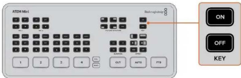 ATEM Mini Backpropulsige ON OFF KEY