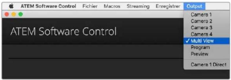 Blackmagic Design ATEM 2 - Régler la source de sortie HDMI - 1