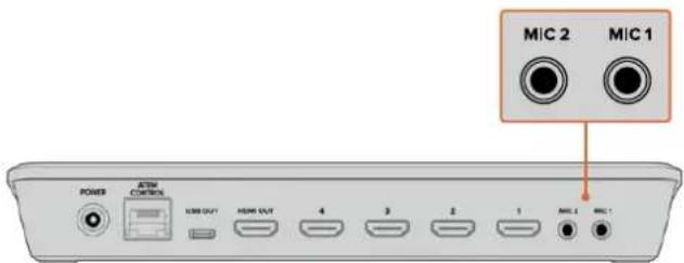 MIC 2 MIC 1 POWER ATM CONTROL USB OUT HOME OUT 4 3 2 1 MIC 2 MIC 1
