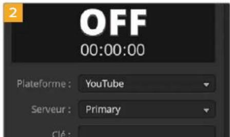 OFF 00:00:00 Plateforme : YouTube Serveur : Primary Clé :