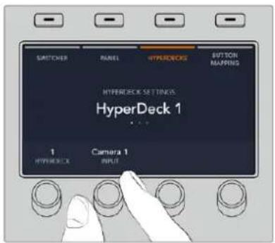 Blackmagic Design ATEM 2 - Asignación de una entrada a un grabador HyperDeck - 1