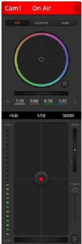 Cam1 On Air Alt Gamma Gain 0.00 0.00 0.00 0.00 +0db 1/50 5600K 2200K