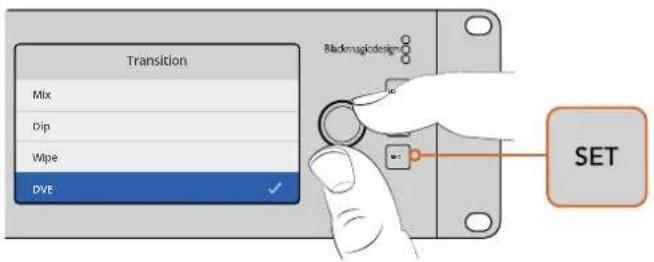 Transition Mix Dip Wipe DVE Blackmagicdesign SET