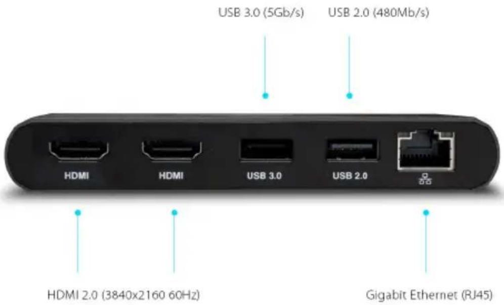 CalDigit Thunderbolt 3 mini Dock - Thunderbolt™ 3 Mini Dock Diagram - 1