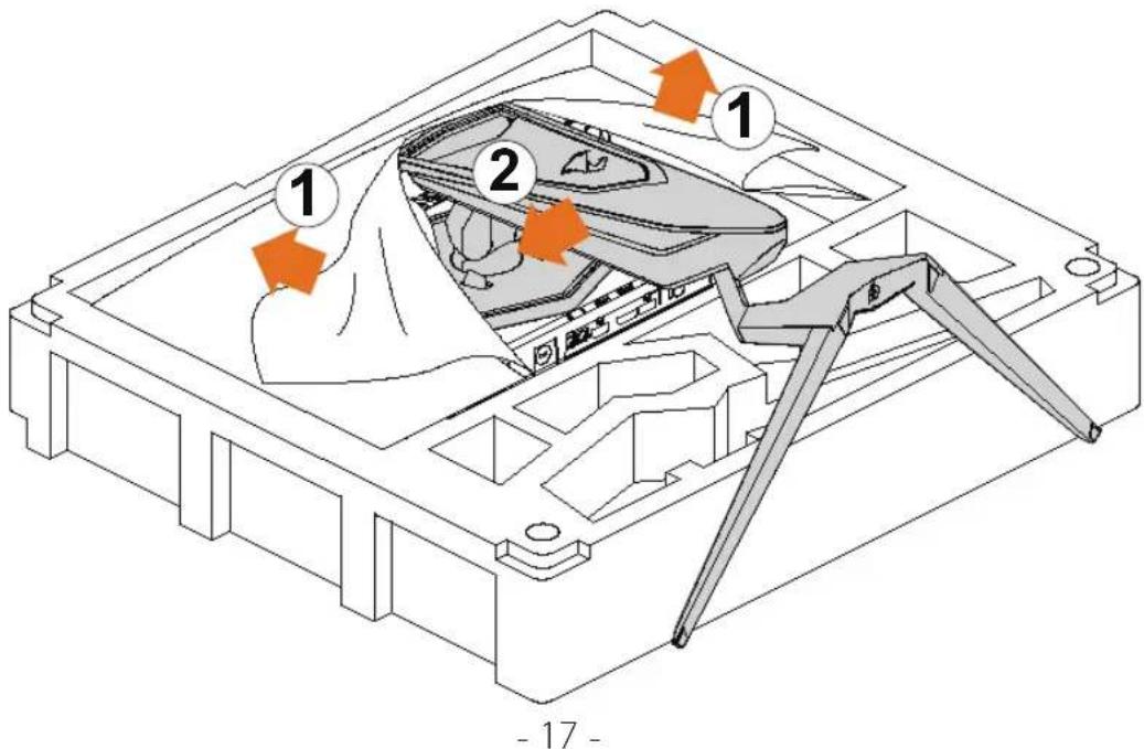 GIGABYTE AORUS KD25F - Ständerbasis installieren - 3