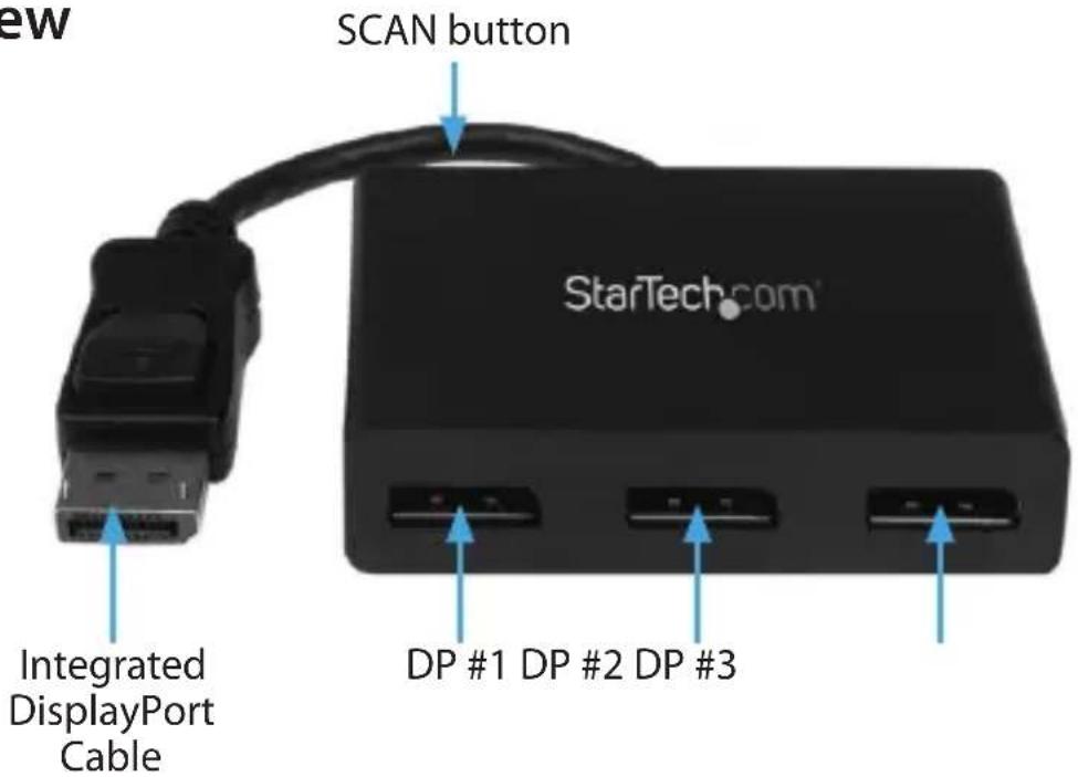 StarTech.com MSTDP123DP - Front View - 1