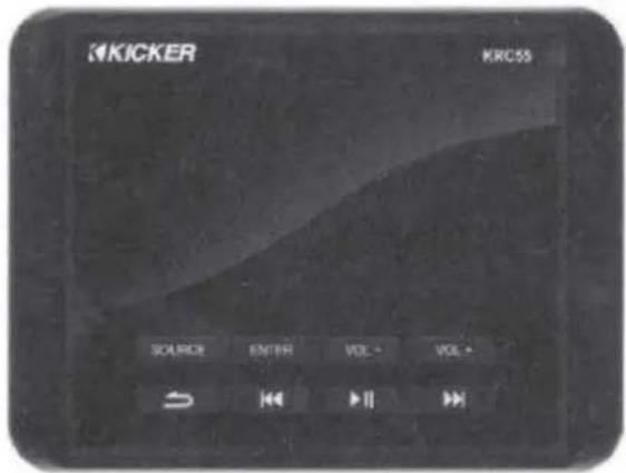 KICKER KRC55 SOURCE ENTER VOL - VOL - → |← |← |←