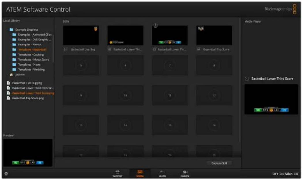 ATEM Software Control Local Library Example Graphics Examples - Animated Clips Examples - UVL Graphic ... Examples - Photos Templates - Basketball Templates - Cooking Templates - Motor Sport Templates - News Templates - Wedding Jason Basketball Live Bug Basketball Lower Third Score Basketball Lower…