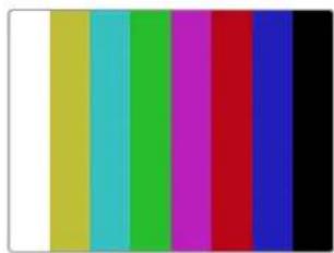 Color swatch bar with eight vertical stripes (white, yellow, cyan, green, magenta, red, blue, black) in a row (no text or symbols)