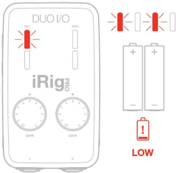 IK Multimedia iRig Pro Duo I/O - Phantom LED - 1