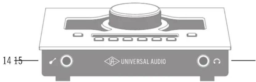 Universal Audio Apollo Twin - Front Panel - 1