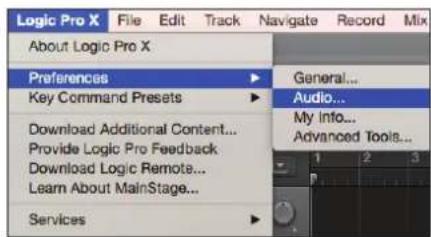 Apogee Ensemble - Select Ensemble in Logic Pro X - 1