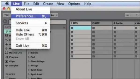 Apogee Ensemble - Select Ensemble in Ableton Live - 1