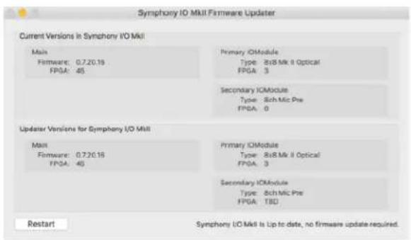 Apogee Symphony I/O Mk II - Update Symphony Firmware - 9
