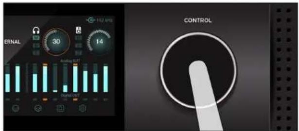 Apogee Symphony I/O Mk II - Control knob focus selection - 1