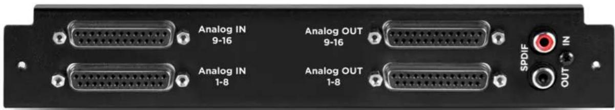 Apogee Symphony I/O Mk II - To select either Optical or AES digital audio: - 3