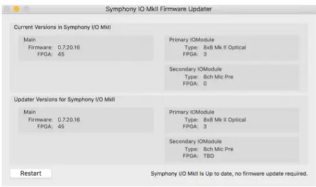 Apogee Symphony I/O Mk II - System Requirements: - 2