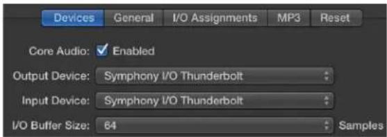 Apogee Symphony I/O Mk II - Select Symphony in Logic Pro X - 2