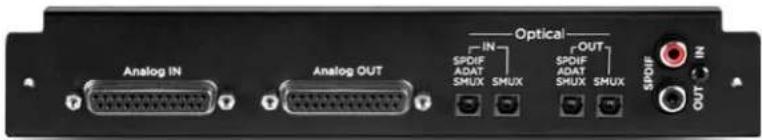 Apogee Symphony I/O Mk II - To select either Optical or AES digital audio: - 2