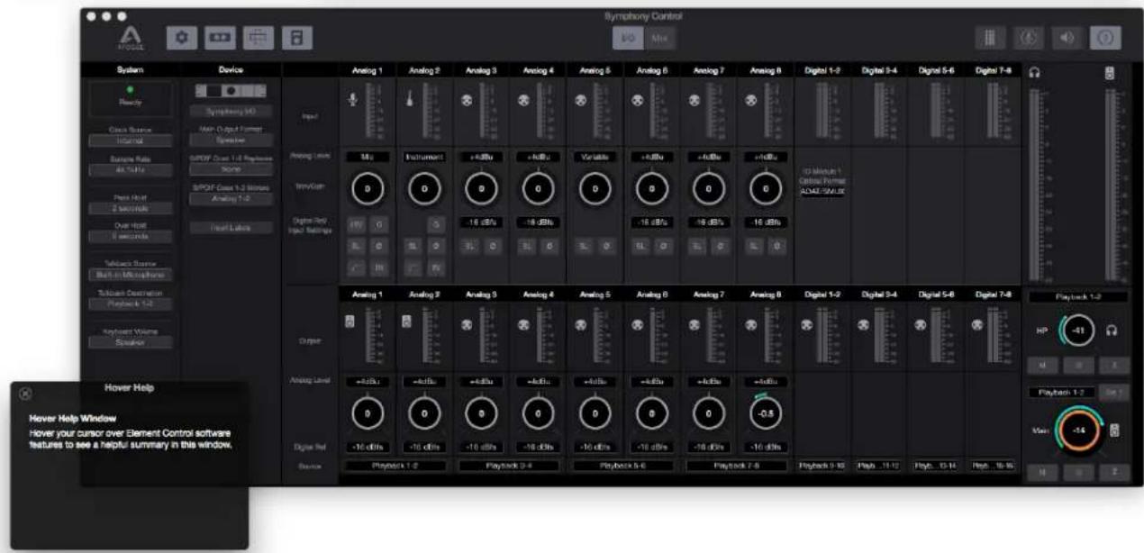 Apogee Symphony I/O Mk II - Symphony Control - 3