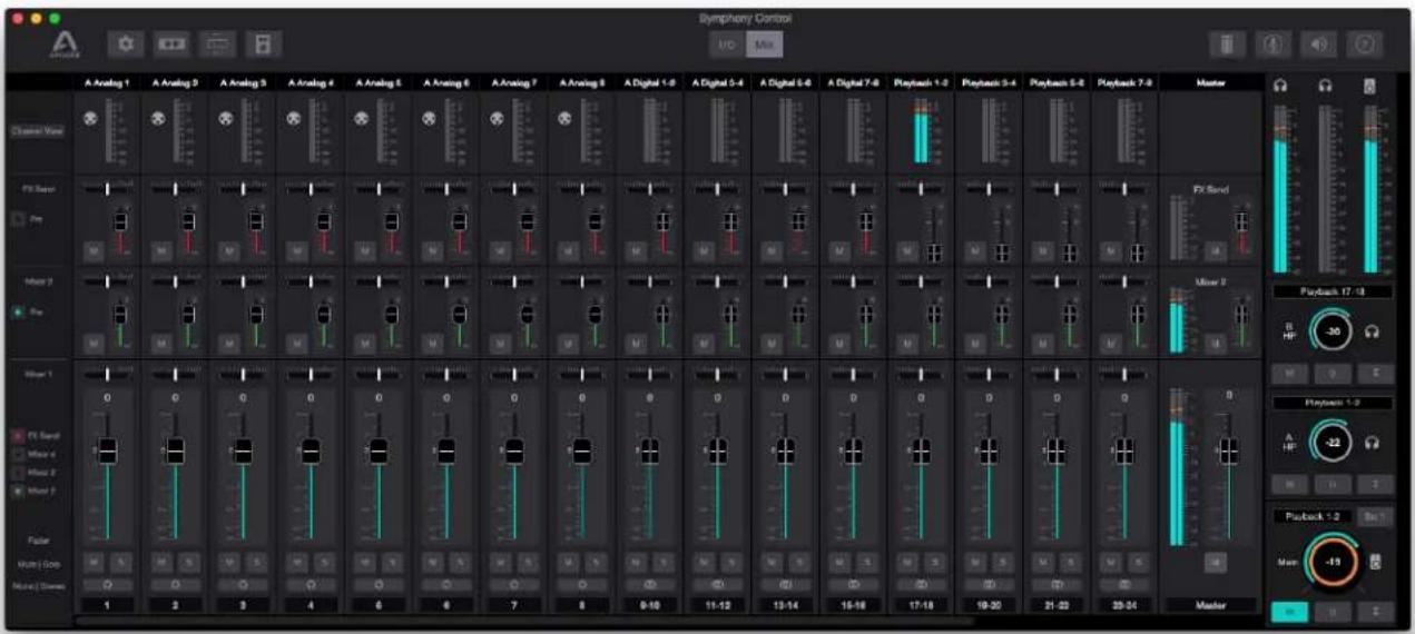 Apogee Symphony I/O Mk II - Mix View - 1