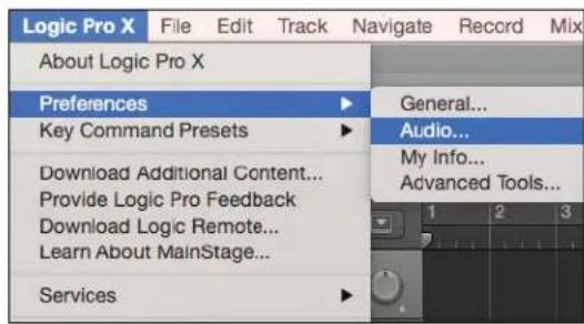 Apogee Symphony I/O Mk II - Select Symphony in Logic Pro X - 1