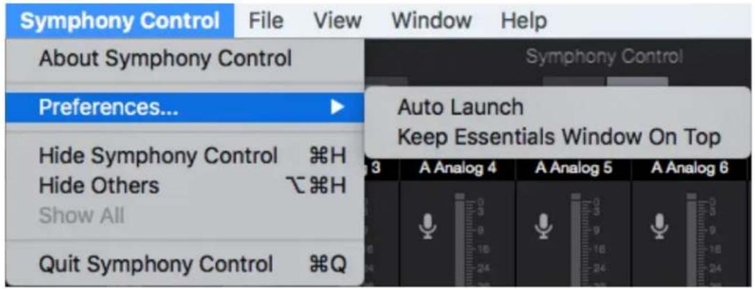 Apogee Symphony I/O Mk II - Symphony Control Menu - 1