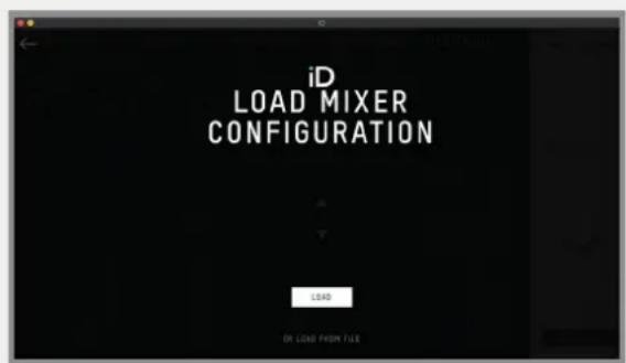 Audient iD44 - Loading a Mixer Configuration - 1