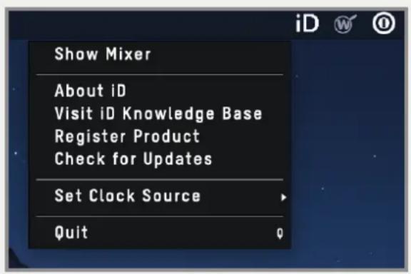 Audient iD44 - Menu/Task Bar Icons - 1