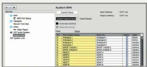Audient iD44 - Operation with Cubase / Nuendo - 2