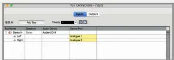 Audient iD44 - Devices > VST Connections (F4) - 2