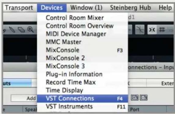 Audient iD44 - Devices > VST Connections (F4) - 1