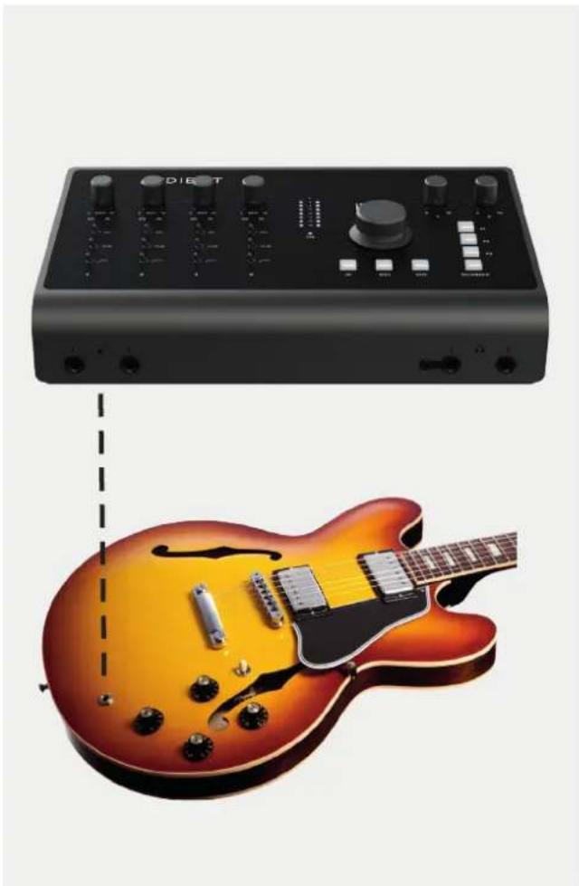 Audient iD44 - Instrument Input - 1