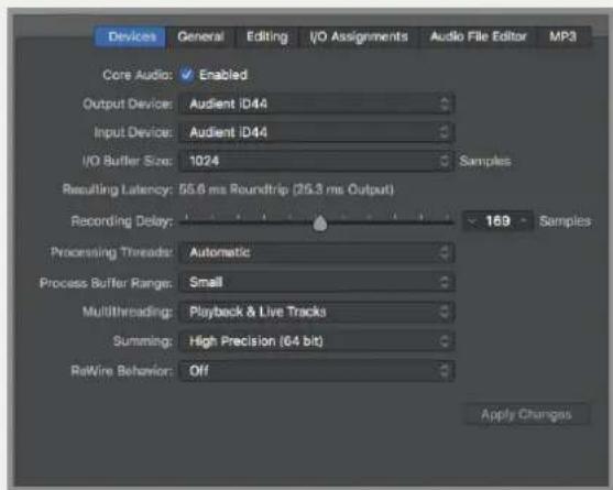 Audient iD44 - Operation with Logic Pro - 2