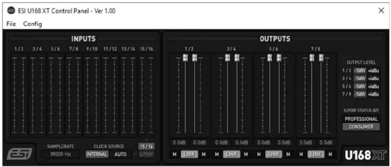ESI U168XT - Control Panel - 1