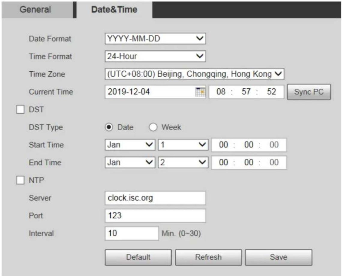 Dahua Technology SD42C212I-HC-S3 - Date & Time - 1