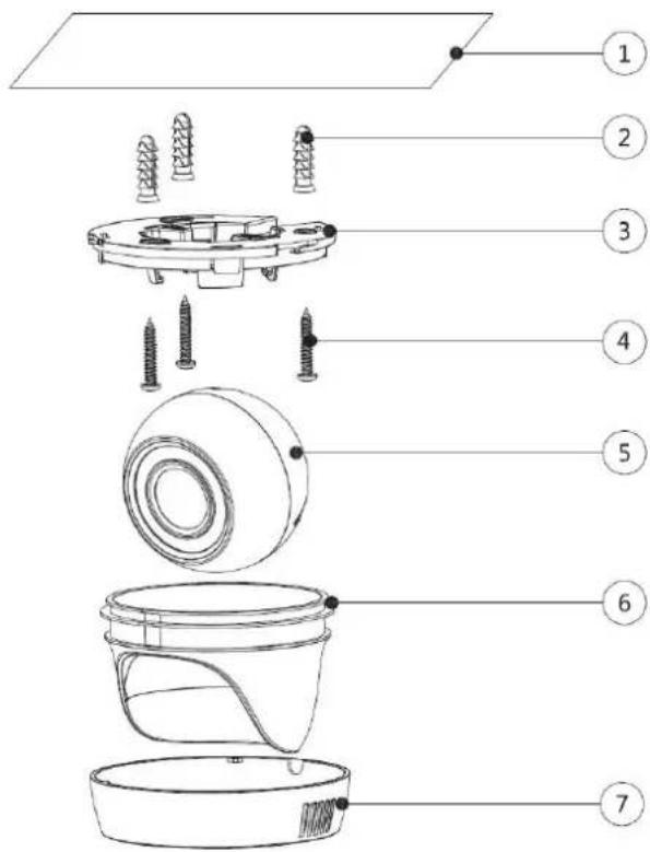 Dahua Technology DH-HAC-HDW1200EM-A - Installing Model F - 1