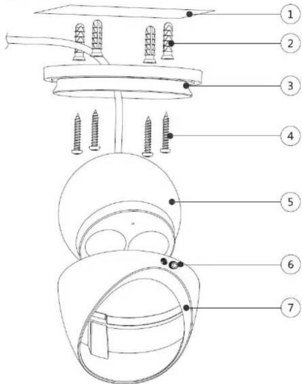Dahua Technology DH-HAC-HDW1200EM-A - Installing Model B (1) and Model B (2) - 1