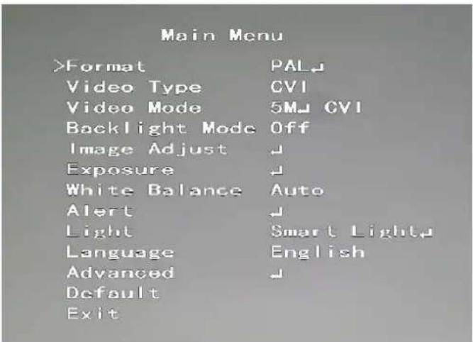 Dahua Technology DH-HAC-HFW1200TL - Operating OSD Menu - 9