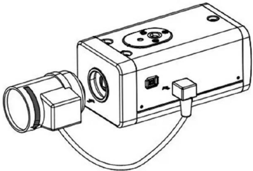 Dahua Technology DH-HAC-HFW1200TL - Installing Lens Type 1 - 1