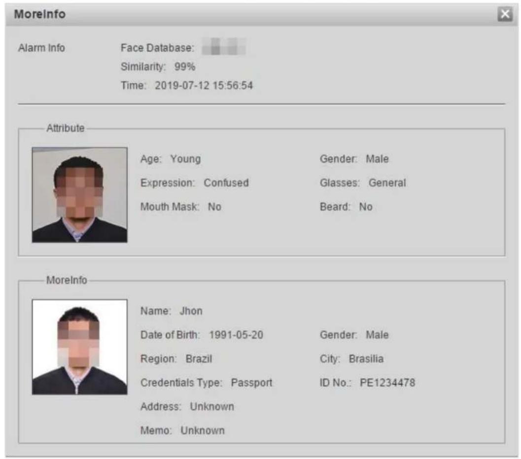Dahua Technology IPC-HDW5442TM-AS - Step 2 Select Face Recognition for Type, enter the Start Time and the End Time, and click Search. - 2