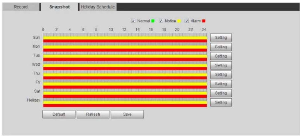 Dahua Technology IPC-HDW5442TM-AS - Setting Snapshot Plan - 1