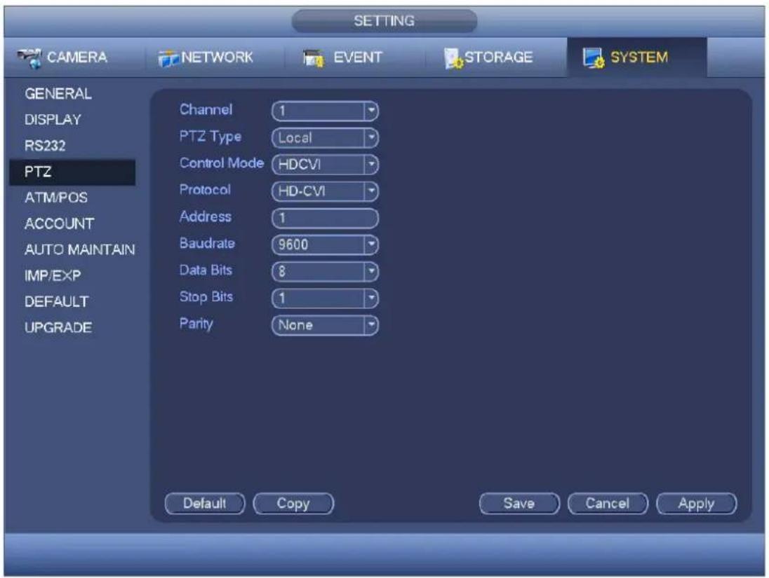 Dahua Technology DH-HAC-HDW1200R-VF - HCVR Settings - 1