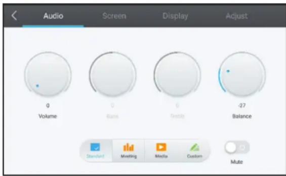 AG Neovo IFP-6502 - Audio Menu - 1