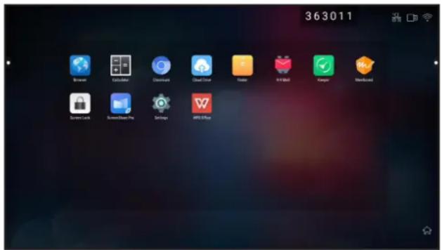 AG Neovo IFP-6502 - On the Home screen, touch - 1