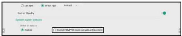 AG Neovo IFP-6502 - Wake on source - 1
