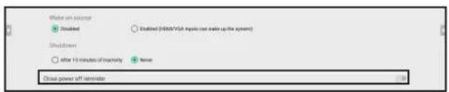 AG Neovo IFP-6502 - Close power off reminder - 1